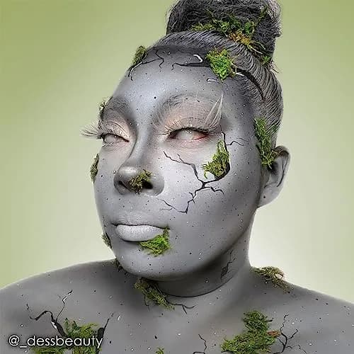 Mehron Makeup StarBlend - LIGHT GREY | Full Coverage Stage & Cosplay Face Paint thumbnail 2