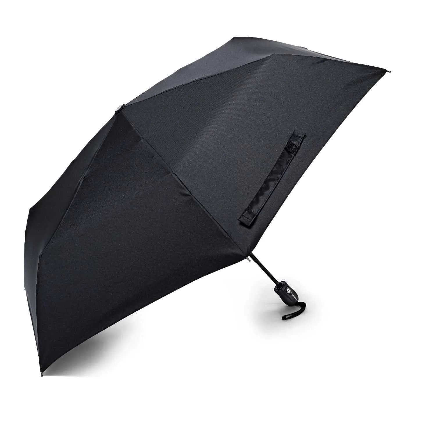 Samsonite Compact Auto Open/Close Umbrella, Black, 96.5cm (38") | Windproof Folding Umbrella for Travel - main product image