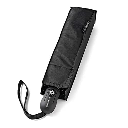Samsonite Compact Auto Open/Close Umbrella, Black, 96.5cm (38") | Windproof Folding Umbrella for Travel thumbnail 3