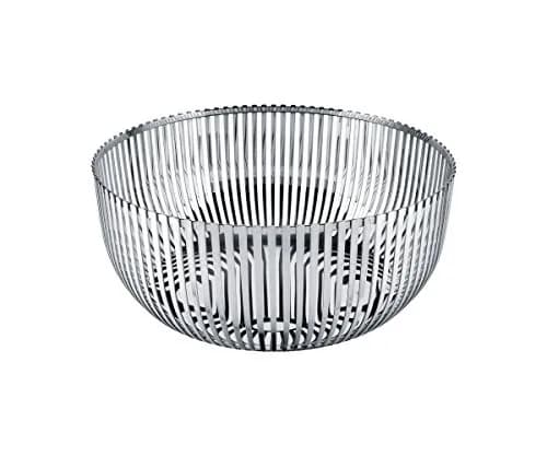 Alessi Fruit Holder in 18/10 Stainless Steel Mirror Polished, Silver | Elegant Kitchen & Living Room Decor thumbnail 1