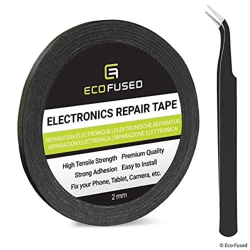 Eco-Fused 2mm Double-Sided Adhesive Sticker Tape | Smartphone, Tablet, PC Repair with Tweezers & Cloth thumbnail 1