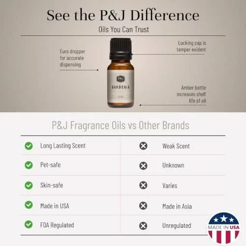 P&J Trading Fragrance Oil for Diffusers Gardenia 10ml | Versatile DIY Essential Oil thumbnail 3