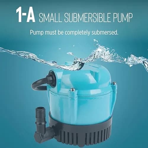Little Giant 1-A 115V Submersible Pump 170 GPH | Continuous Use, Compact & Durable thumbnail 5