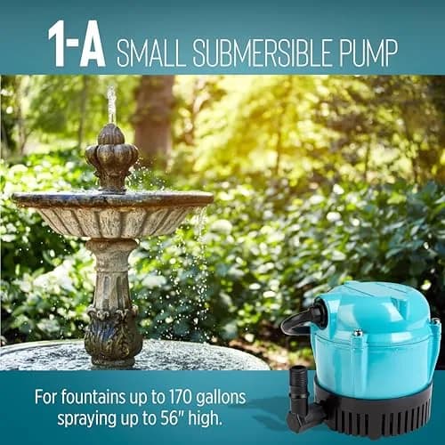 Little Giant 1-A 115V Submersible Pump 170 GPH | Continuous Use, Compact & Durable thumbnail 6