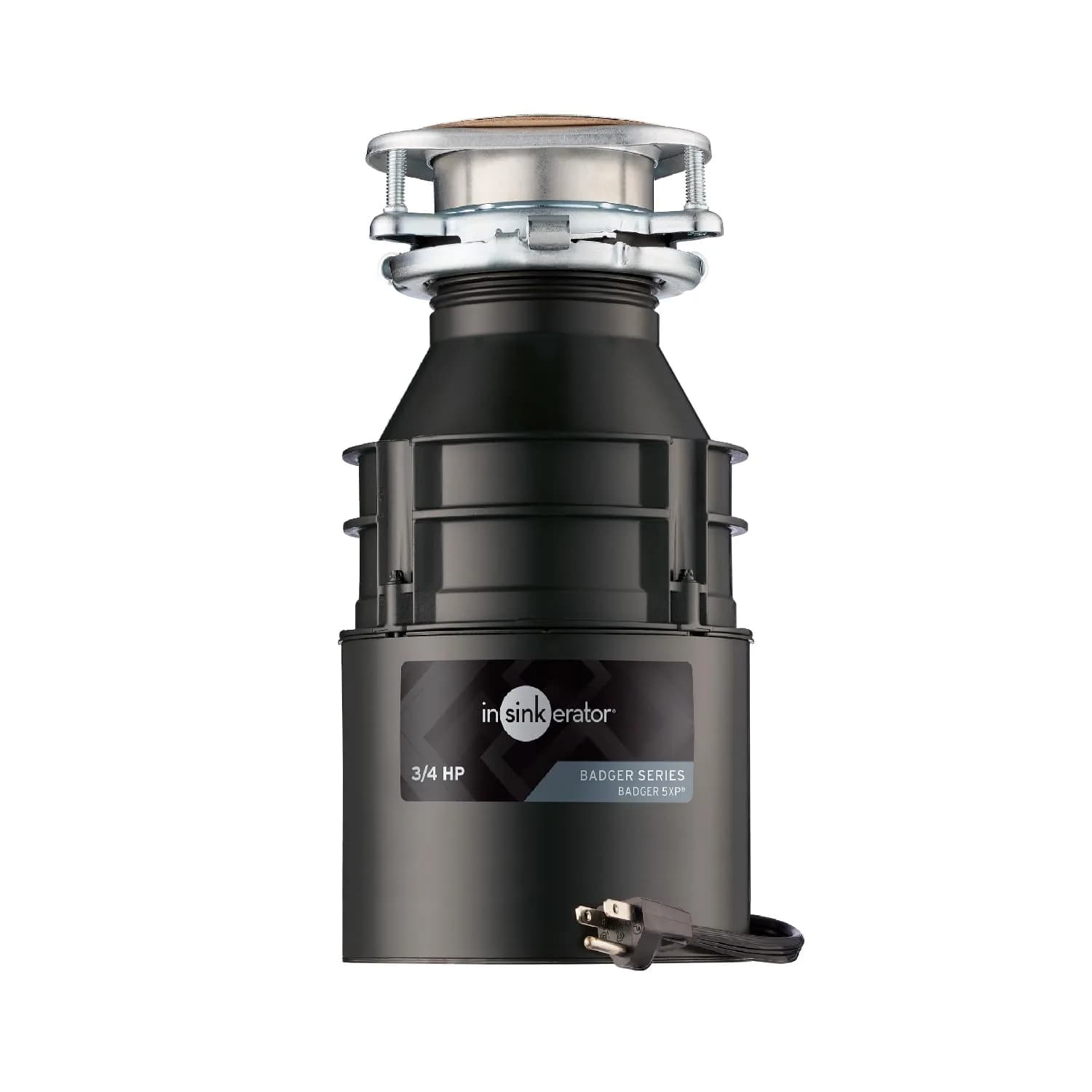 InSinkErator Badger 5 Garbage Disposal 1/2 HP Continuous Feed | 1.89 kg (4.17 lb) Motor Assembly — 3/4 HP