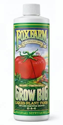 FoxFarm Grow Big Liquid Plant Food 6-4-4 | Supports Lush Vegetative Growth & Fast Nutrient Uptake thumbnail 1