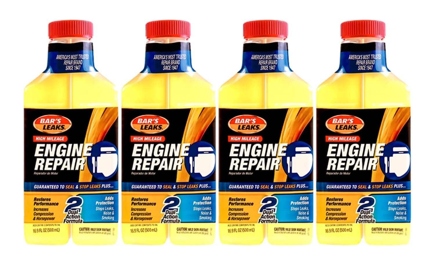 Bar's Leaks High Mileage Engine Repair 16.9 oz | Restores Power & Stops Leaks