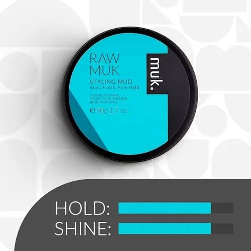 MUK. Haircare Raw Firm Hold Styling Mud, 1.8 oz | High Gloss, Humidity Resistant, Water Soluble thumbnail 4