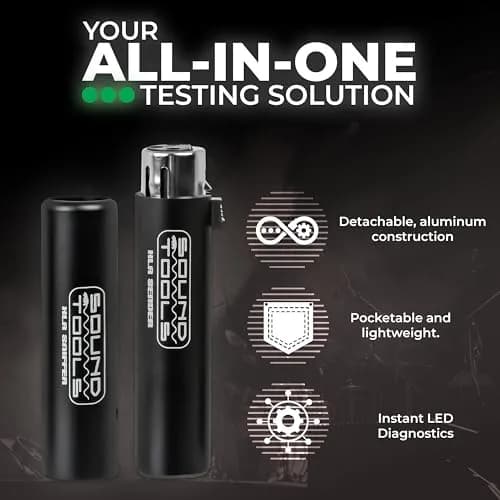 SoundTools XLR Sniffer/Sender Cable Tester | Portable XLR & 3-Pin DMX Diagnostics for Stage & Studio thumbnail 3