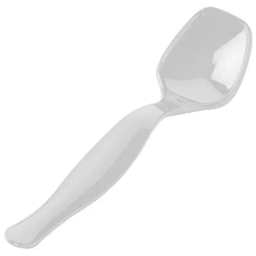 Fineline Settings Platter Pleasers White Serving Spoon 144 Pieces | Heavy Duty Recyclable Plastic thumbnail 1