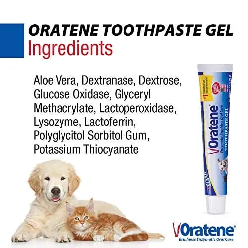 PKB Animal Health Zymox Oratene Brushless Toothpaste Gel for Dogs and Cats, 75ml (2.5oz) | Enzymatic Oral Care for Fresh Breath thumbnail 4