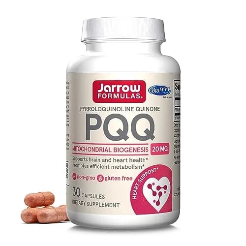 Jarrow PQQ 20 mg, Mitochondrial Biogenesis, 30 Capsules | Supports Cellular Energy & Heart Health thumbnail 1