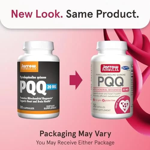 Jarrow PQQ 20 mg, Mitochondrial Biogenesis, 30 Capsules | Supports Cellular Energy & Heart Health thumbnail 2