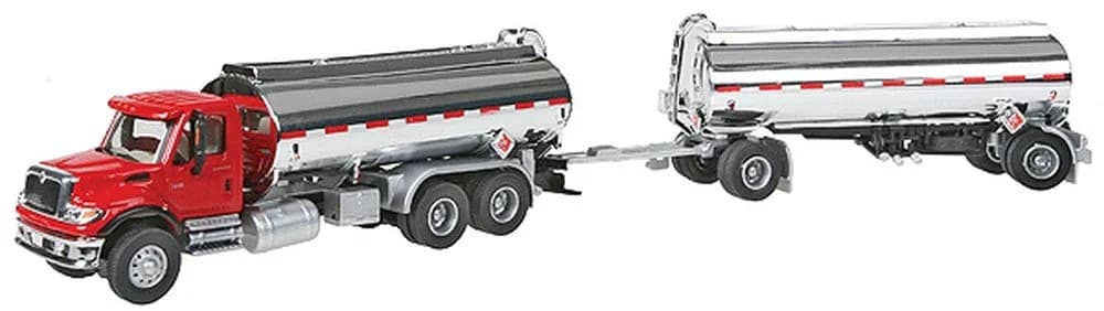 Walthers SceneMaster Red 7600 DBL Tanker | HO Model Train Accessory, Fully Assembled & Painted - main product image