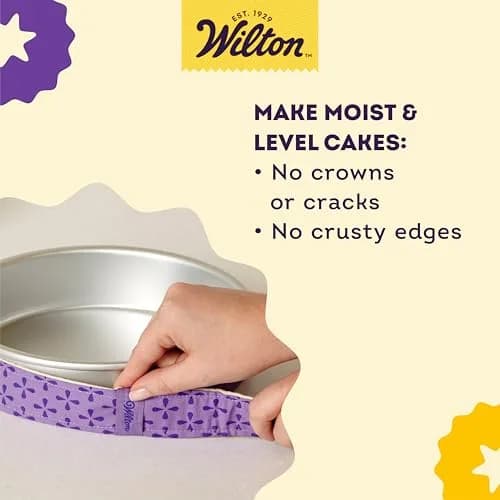 Wilton Bake Even Cake Strips, Level Cakes, 2-Piece Set | Professional Baking Tool for Moist, Even Cakes thumbnail 6