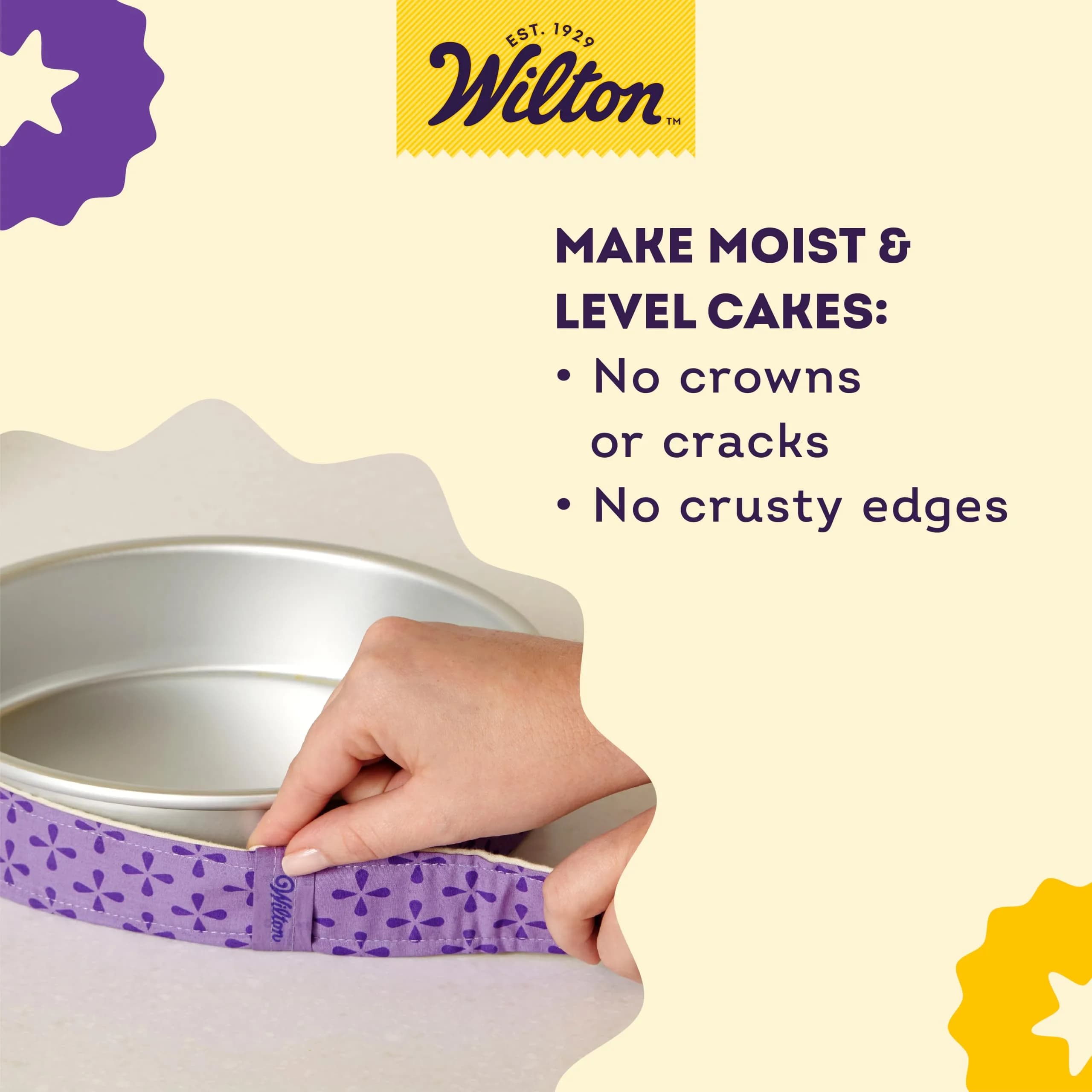 Wilton Bake Even Cake Strips, Level Cakes, 2-Piece Set | Professional Baking Tool for Moist, Even Cakes - view 6