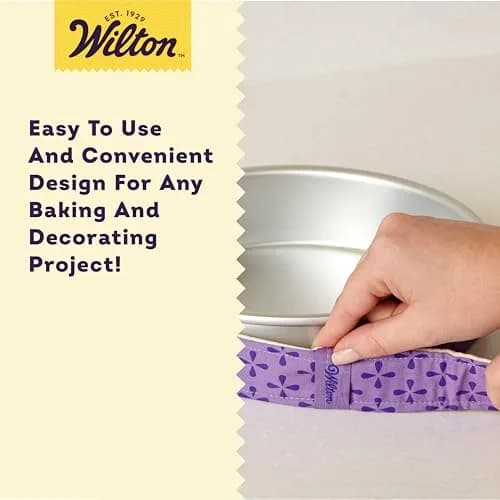Wilton Bake-Even Cake Pan Strips, 6-Piece Set | Evenly Baked Cakes, 10-12 Cup Capacity thumbnail 5