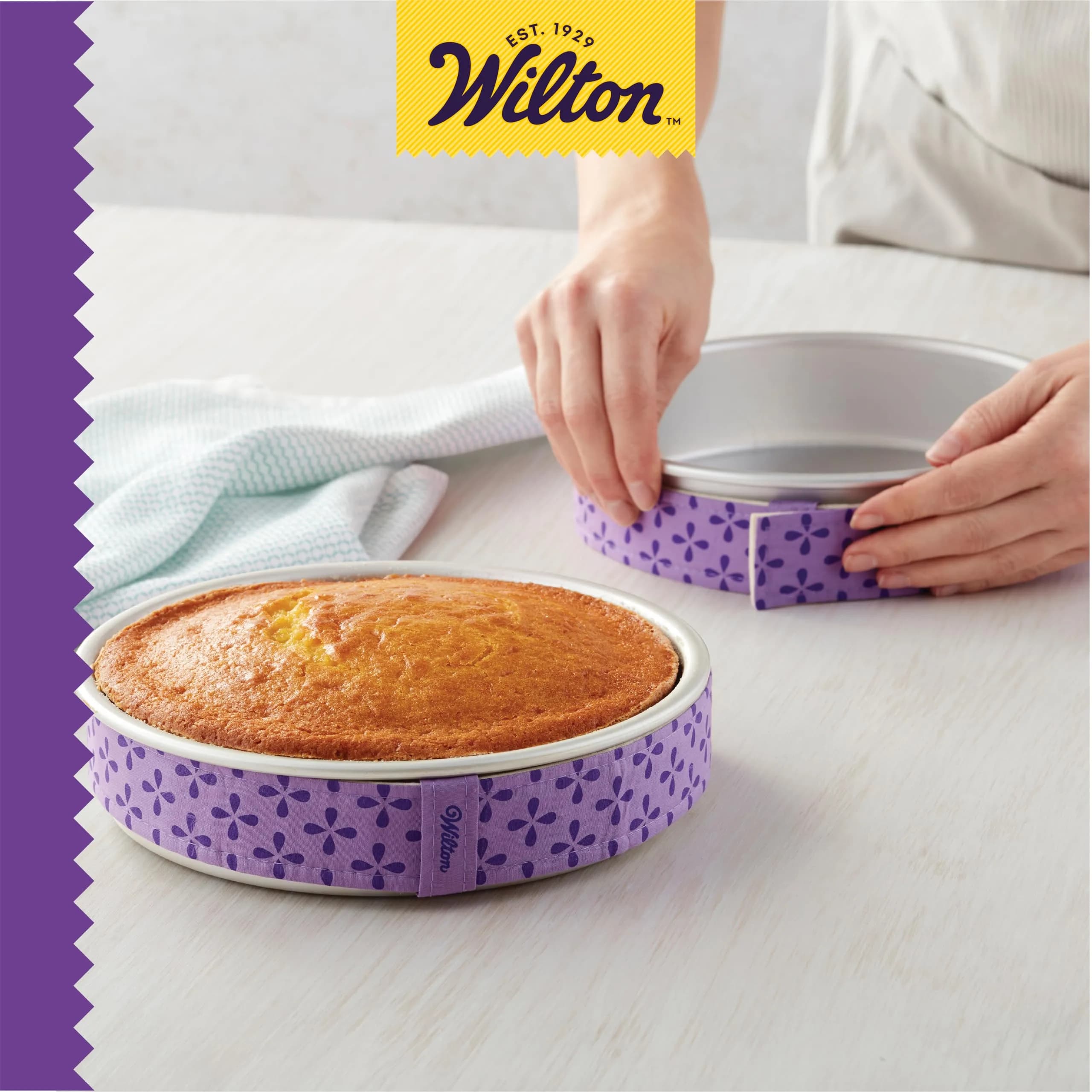 Wilton Bake-Even Cake Pan Strips, 6-Piece Set | Evenly Baked Cakes, 10-12 Cup Capacity - view 7