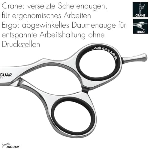 Jaguar Shears White Line Smart 5.5 Inch Professional | Ergonomic Steel Hair Cutting Scissors thumbnail 4
