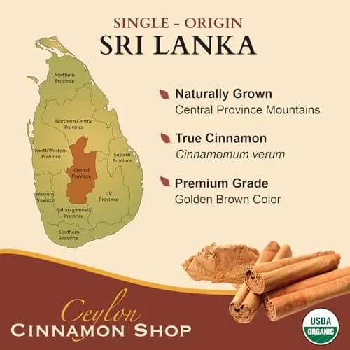 Ceylon Cinnamon Shop Organic Ceylon Cinnamon Capsules 180 Count | USDA Certified Supplement for Daily Wellness thumbnail 6