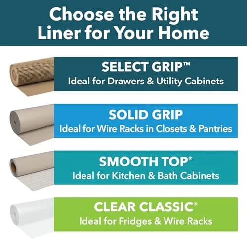 Duck EasyLiner Select Grip Shelf Liner 20 in x 24 ft | Non Slip, Non Adhesive, Surface Protection thumbnail 9
