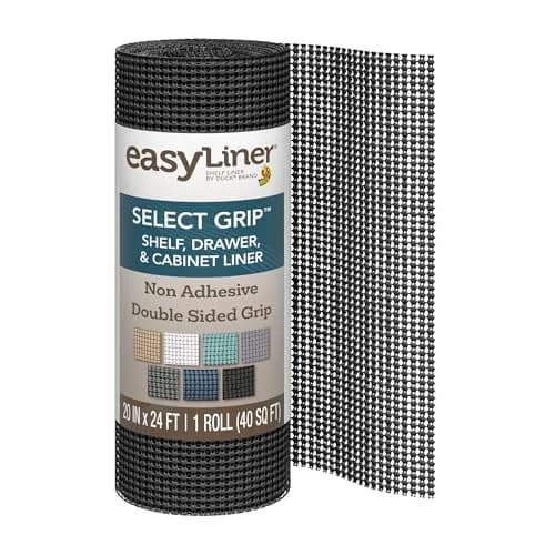 Duck EasyLiner Select Grip Shelf Liner 20 in x 24 ft | Non Slip, Non Adhesive, Surface Protection thumbnail 1