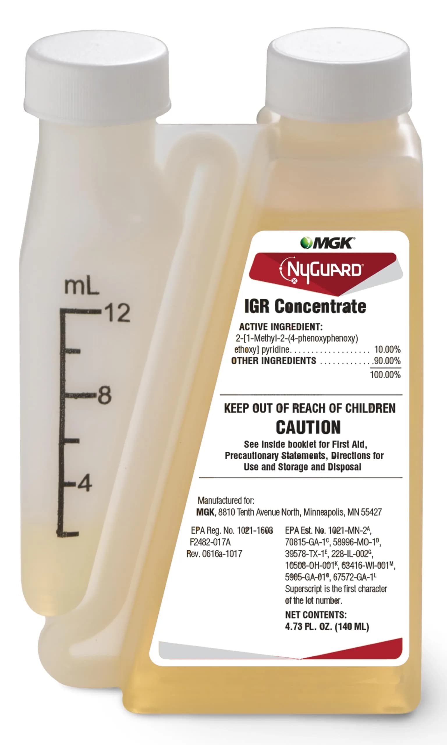 MGK NyGuard IGR Concentrate Insecticide 140ml (4.73 Fl Oz) | Breaks Pest Life Cycles - main product image