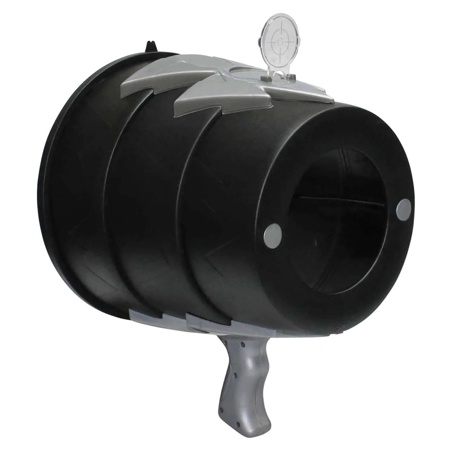Toysmith Airzooka Cannon Blaster, Black Hand Powered Action Toy | Harmless Air Puffs Up to 50 Feet - main product image