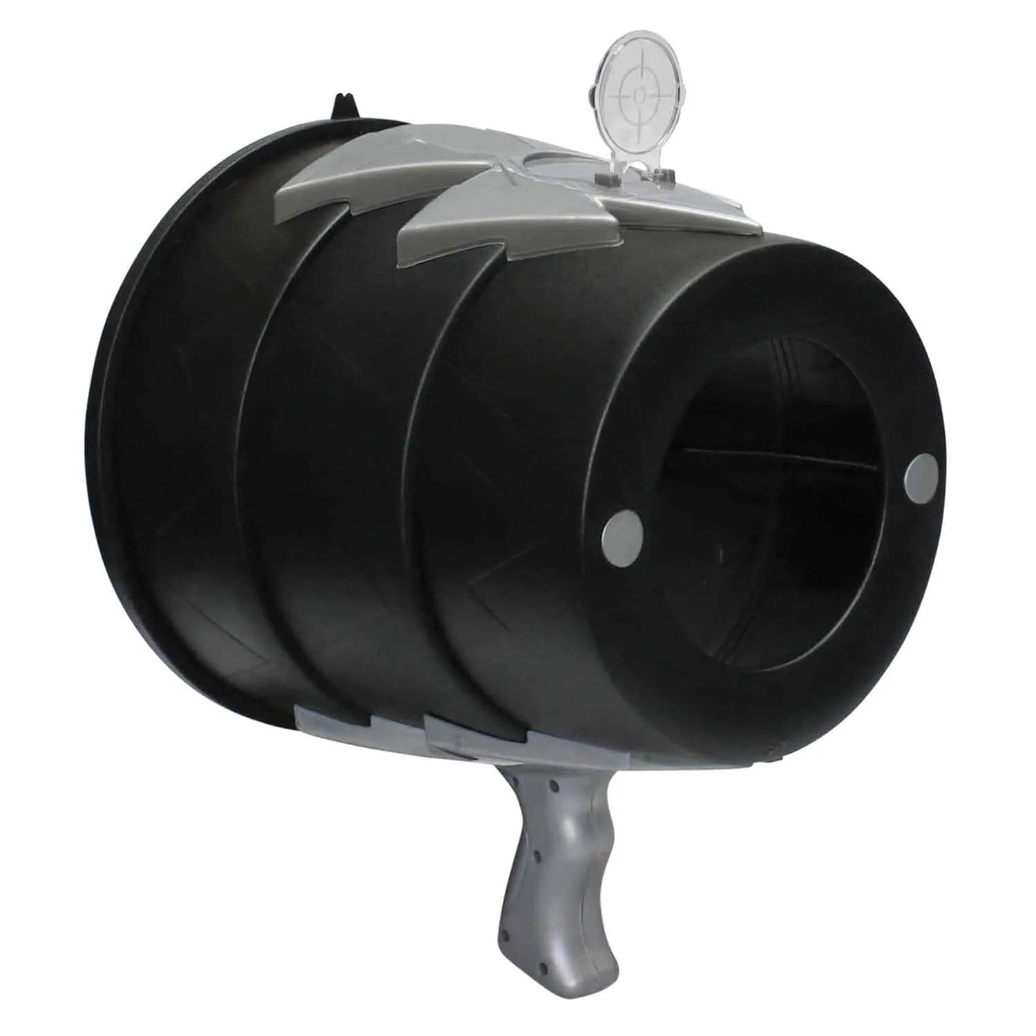 Toysmith Airzooka Cannon Blaster, Black Hand Powered Action Toy | Harmless Air Puffs Up to 50 Feet - view 3