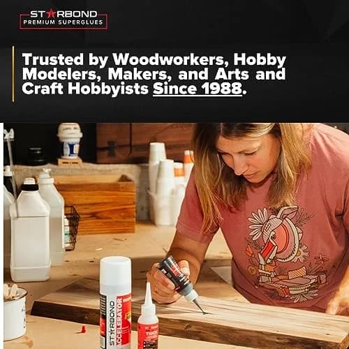 Starbond Super Fast Thin CA Glue 16 oz | Penetrates Micro-Fractures, Ideal for Woodworking & Model Building thumbnail 4