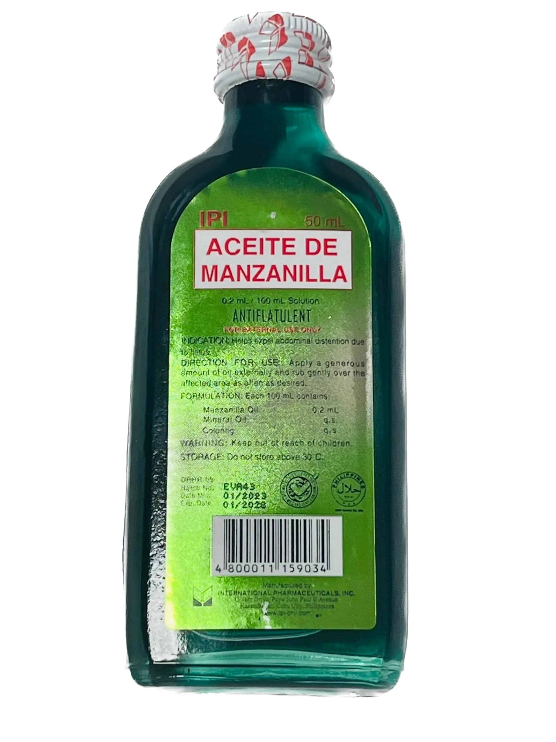 TKYT ACEITE DE MANZANILLA - ANTIFLATULENT Oil 50ml Unscented | Relieves Gas & Bloating - main product image