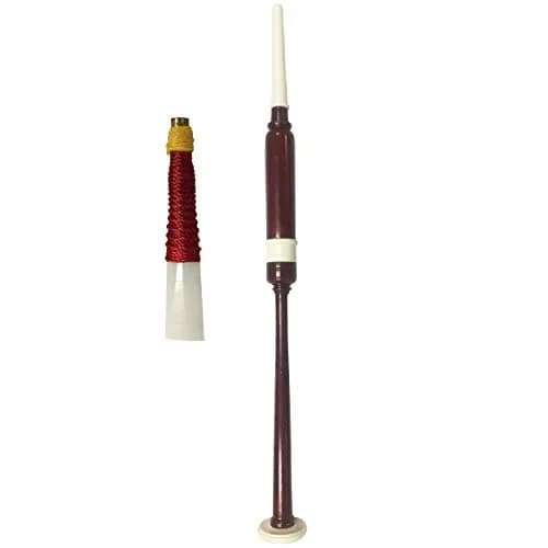 Woldorf USA Highland Bagpipe Practice Chanter 19.5 long | Natural Rosewood & Imitation Ivory Fittings thumbnail 1