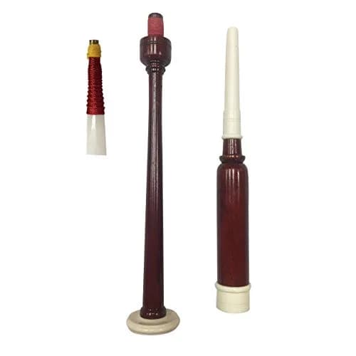 Woldorf USA Highland Bagpipe Practice Chanter 19.5 long | Natural Rosewood & Imitation Ivory Fittings thumbnail 2