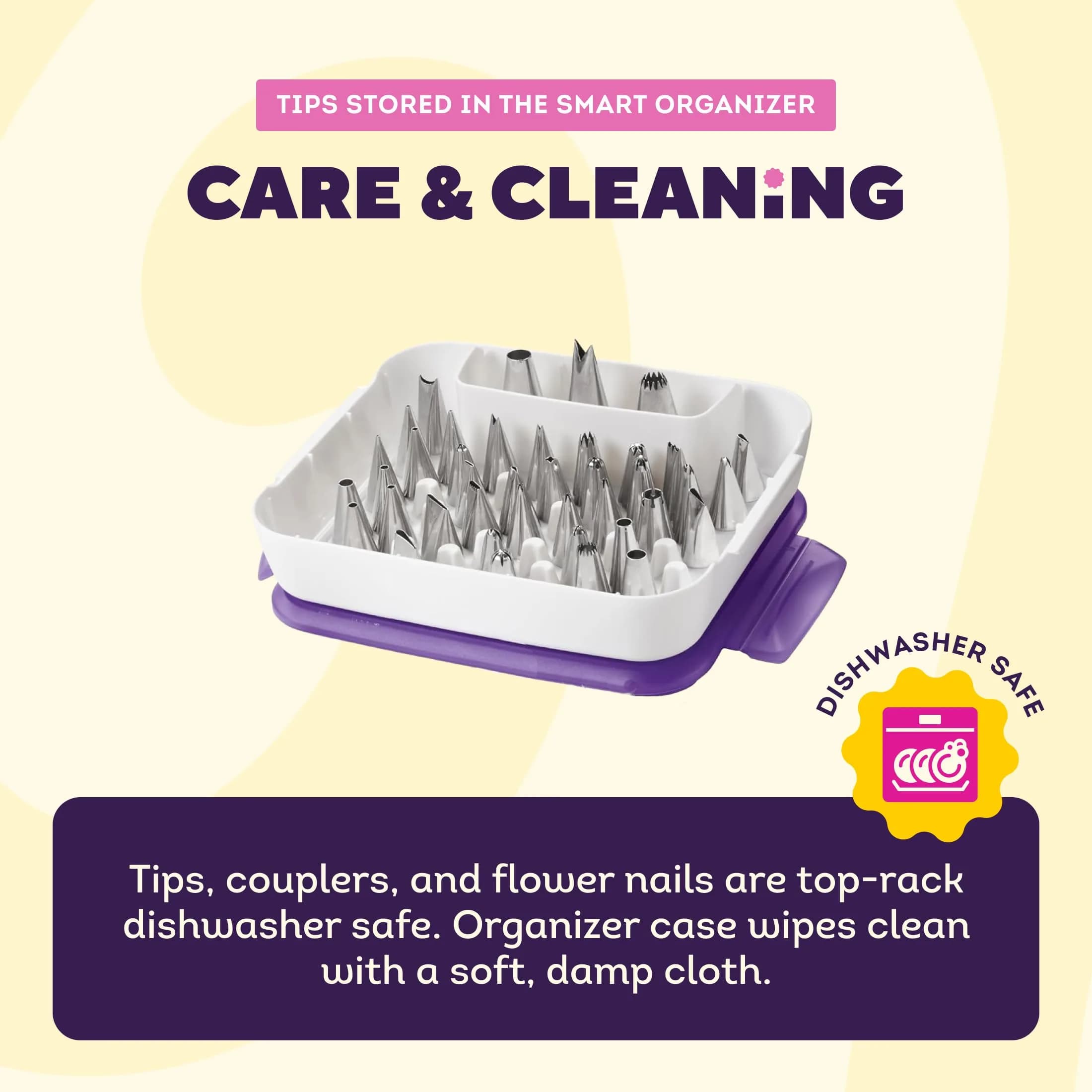 Wilton Master Cake Decorating Piping Tips Set, 55-Piece | Professional Stainless Steel Tools for Buttercream & Royal Icing - view 7