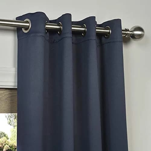 HPD Half Price Drapes Grommet Room Darkening Curtains 50 x 96 Navy Blue | Thermal Insulation & Light Control thumbnail 3
