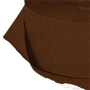 Greenbrier Chocolate Brown Crepe Paper Streamers | 2 Rolls, 72.5 Feet Each | Made in USA thumbnail 1