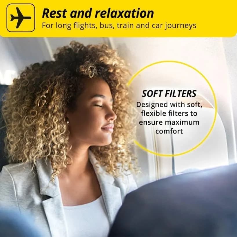 Alpine Hearing Protection FlyFit Earplugs for Flying | 17 dB SNR Noise Reduction thumbnail 8