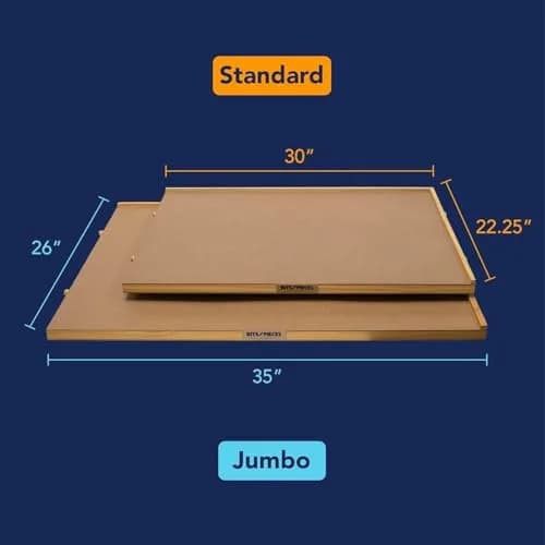 Bits and Pieces Large 1000 Piece Puzzle Board with Drawers | Wooden Puzzle Organizer for Adults & Kids thumbnail 3