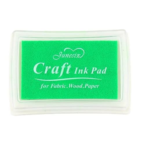YPSelected Light Green Craft Stamp Ink Pad for Paper, Wood, Fabric | 60mm x 38mm (2.36" x 1.5") thumbnail 1