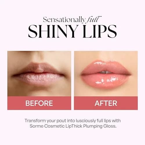 SORMÉ LipThick Plumping Gloss Doll Shade | Long-Lasting Shine & Fuller Lips (0.11 Oz) thumbnail 3