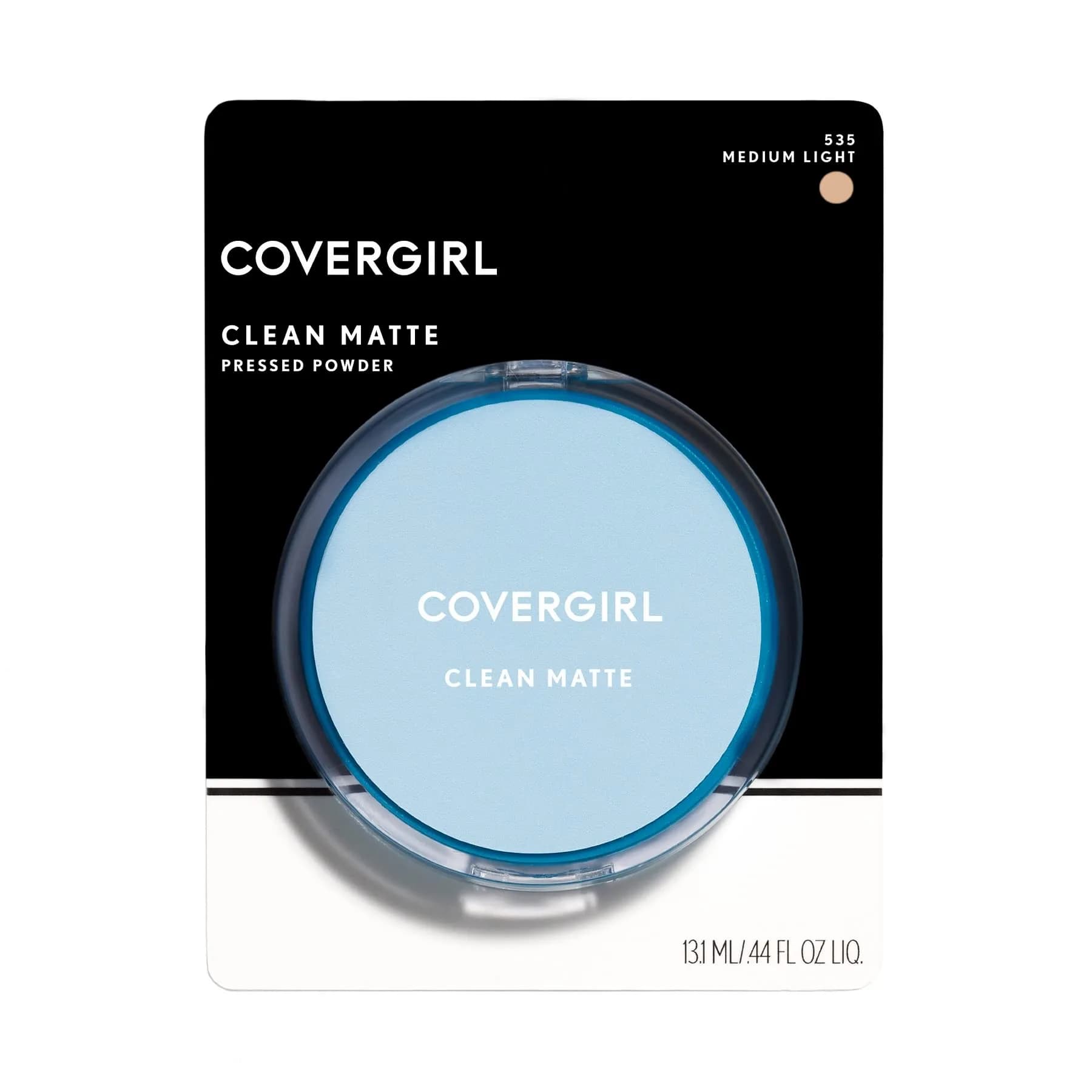 Covergirl Clean Matte Pressed Powder Tawny 0.35 Oz (10g) | Oil-Absorbing & Non-Comedogenic — Medium Light
