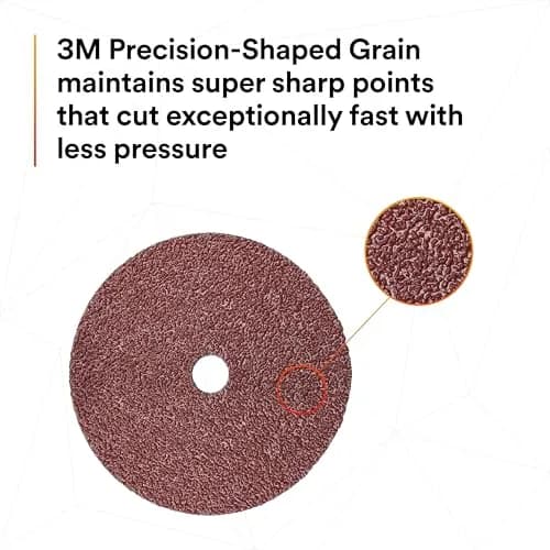 3M Cubitron II Fibre Disc 982C 7 in x 7/8 in | Heavy Grinding & Deburring with Precision-Shaped Grain thumbnail 5