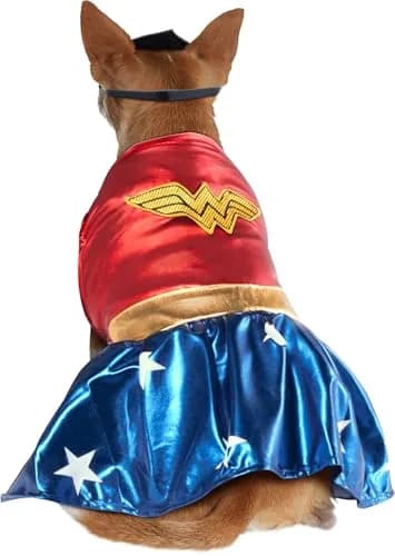 Rubies Wonder Woman Pet Costume Large | Official DC Licensed Pet Dress & Tiara thumbnail 6