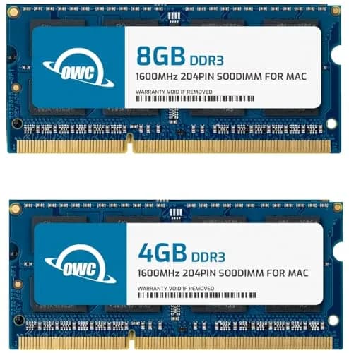 OWC 12GB DDR3L PC3-12800 1600MHz SO-DIMM RAM | 1.35V Non-ECC Laptop Memory thumbnail 1