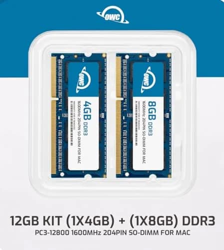 OWC 12GB DDR3L PC3-12800 1600MHz SO-DIMM RAM | 1.35V Non-ECC Laptop Memory thumbnail 2