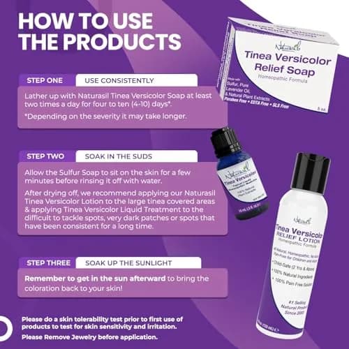 Naturasil Tinea Versicolor Treatment Sulfur Soap 2 Pack | Natural Antifungal Relief for Skin Discoloration thumbnail 6