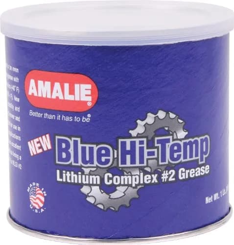Amalie Blue Grade-2 High Temperature Lithium Complex Grease 0.45 kg (1 lb) Pack of 2 | Extreme Pressure Protection thumbnail 1