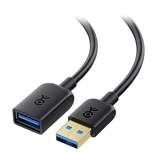 Cable Matters USB 3.0 Extension Cable 6ft Black | SuperSpeed Data & Durable Design thumbnail 1