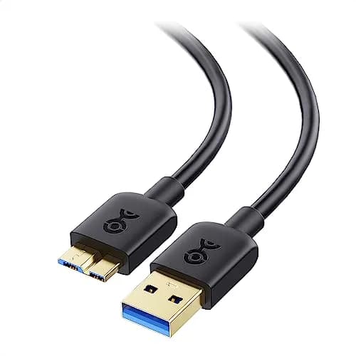 Cable Matters Micro USB 3.0 Cable 1m (3ft) Black | SuperSpeed 5Gbps Data Transfer thumbnail 1