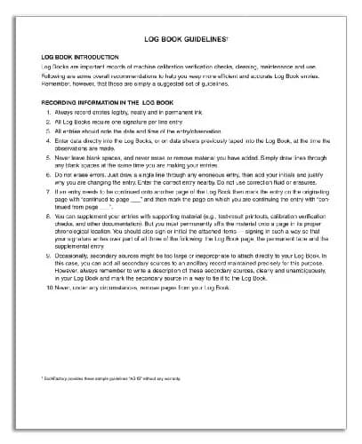 BookFactory Maintenance Log Book, Green, Hardbound, 120 Pages | Durable, Ohio-made Equipment Log thumbnail 3